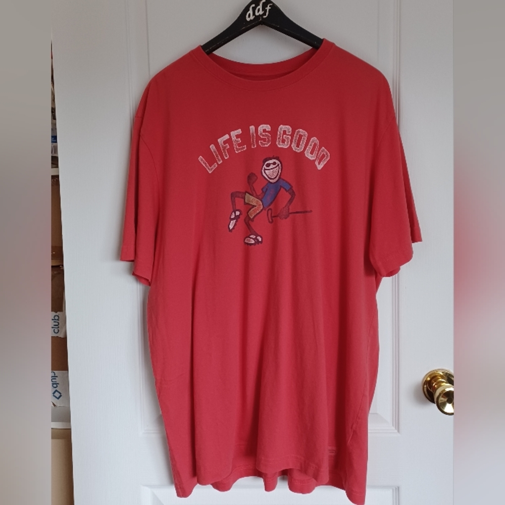 LIFE IS GOOD MEN'S CRUSHER TEE PUMP PUTT GOLF CLASSIC FIT XL